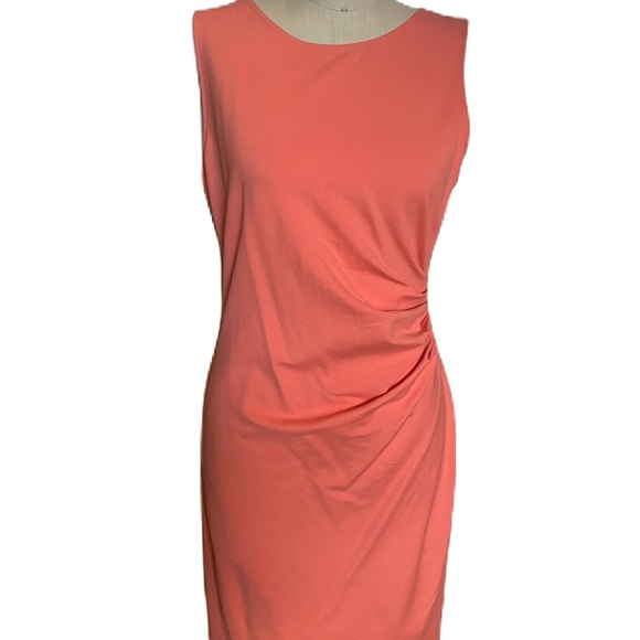 Kenneth Cole peach sleeveless dress. Size 8 - Picture 1 of 7